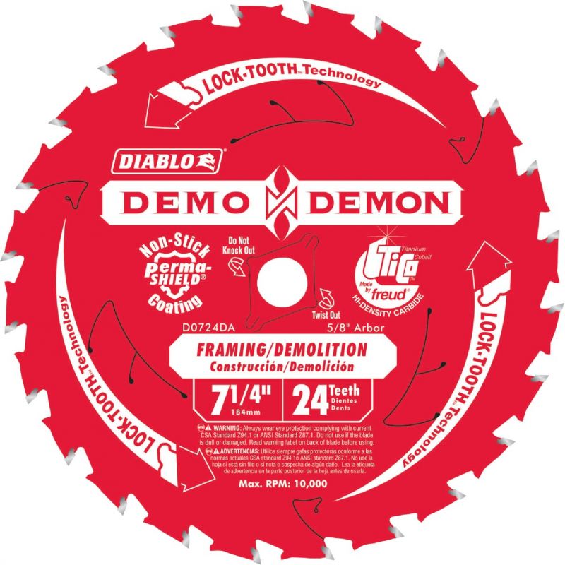 Diablo Demo Demon Circular Saw Blade (Pack of 10)