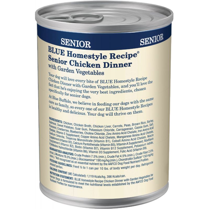 Blue Buffalo Homestyle Recipe Senior Wet Dog Food 12.5 Oz.