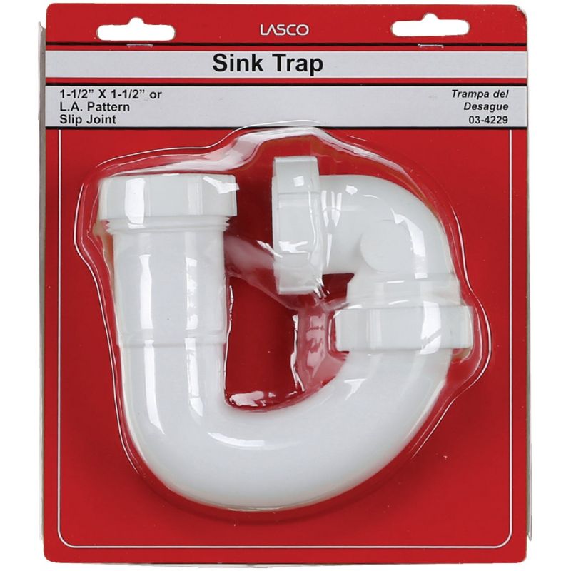 Lasco Plastic J-Bend With Elbow 1-1/2 In. Or 1-1/4 In. X 1-1/2 In.