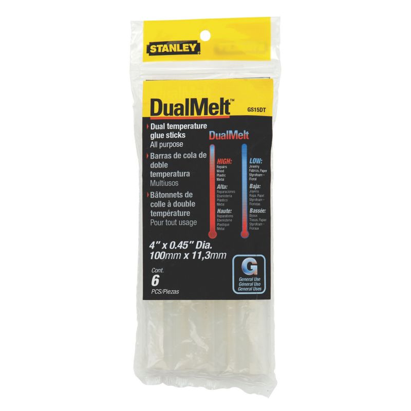 Stanley GS15DT Glue Stick, Resin Odor, Clear Clear