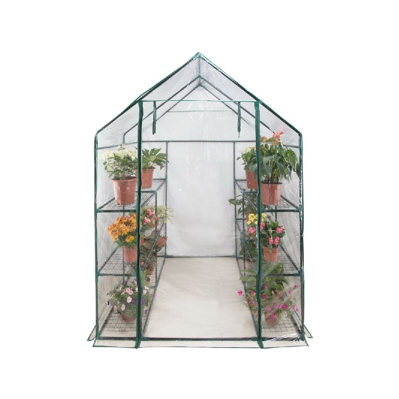 Landscapers Select GHLPS Green House, 56.5 in L, 56.5 in W, 75 in H, Zippered Access Door