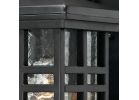 Westinghouse Caliste Series 6204500 Outdoor Wall Lantern, Aluminum Fixture, Textured Black Fixture