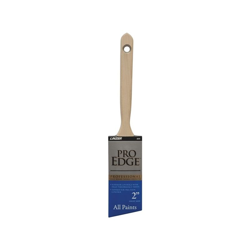 Linzer 2870-2 Paint Brush, 2 in W, Polyester Bristle, Angle Sash Handle