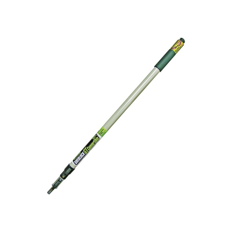 Wooster R091 Extension Pole, 4 to 8 ft L, Aluminum/Fiberglass