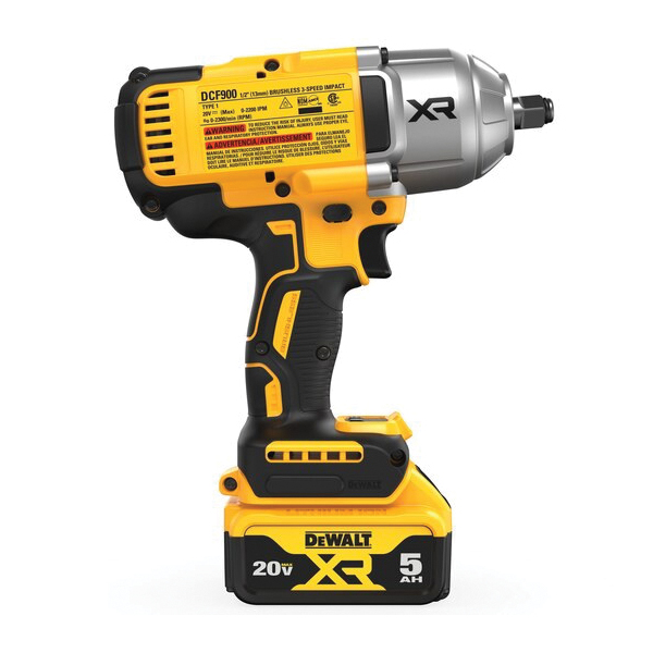 Buy DeWALT DCF900P2 Impact Wrench with Hog Ring Anvil, Battery