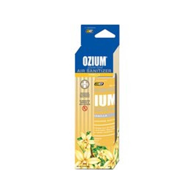 Ozium OZM-23 Air Freshener, 3.5 oz Aerosol Can, Vanilla Clear