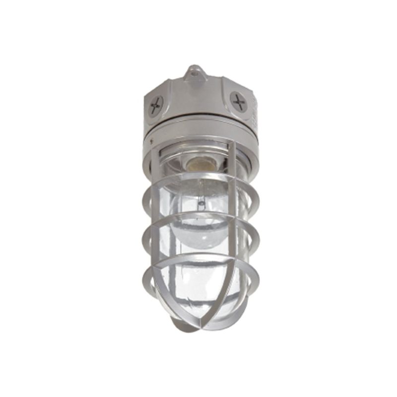 Eaton Lighting VT100G Vapor Tight Light Fixture, 120 VAC, 100 W, Incandescent Lamp, 1600 Lumens Lumens, Aluminum Fixture Gray