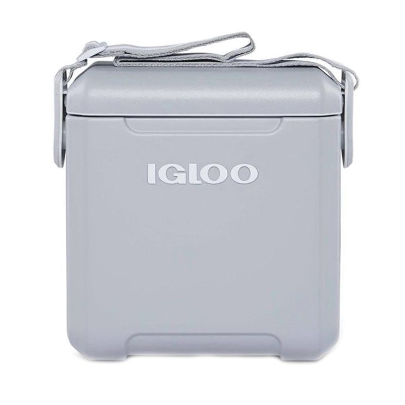 IGLOO &#039;00032651 Tag Along Too Cooler, 14 Can Cooler, Plastic, Light Gray, 2 days Ice Retention Light Gray