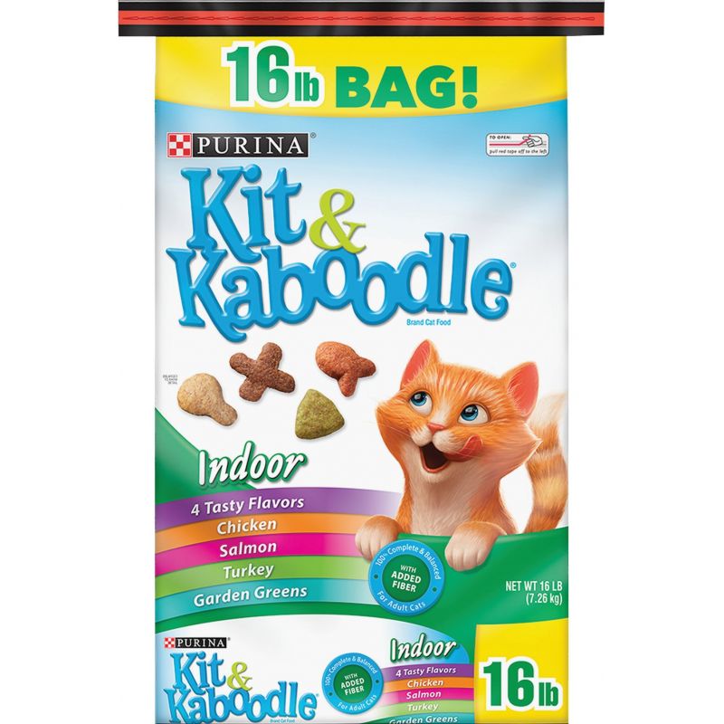 Purina Kit &amp; Kaboodle Indoor Formula Dry Cat Food 16 Lb.