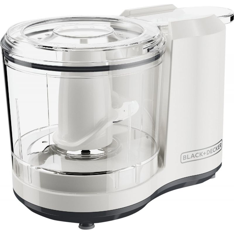 Black &amp; Decker One-Touch Food Chopper 1.5 Cup, White