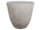 Landscapers Select PT-S044-A Planter, 22 in Dia, 20 in H, Round, Resin, Monzonite, Monzonite 2.005 Cu-ft, Monzonite