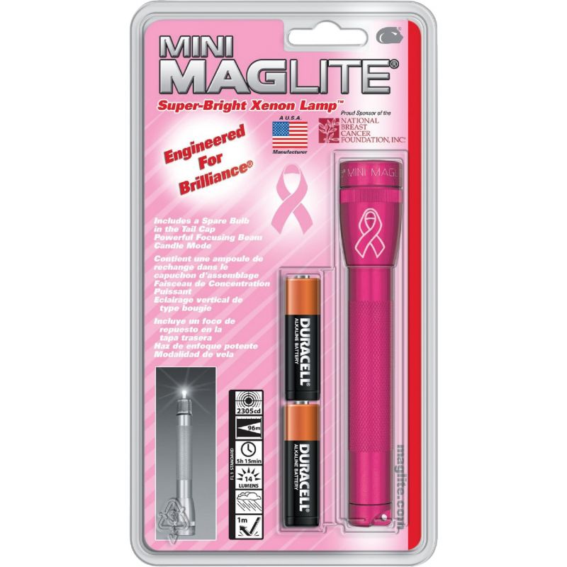 National Breast Cancer Foundation Mini Mag Flashlight Pink