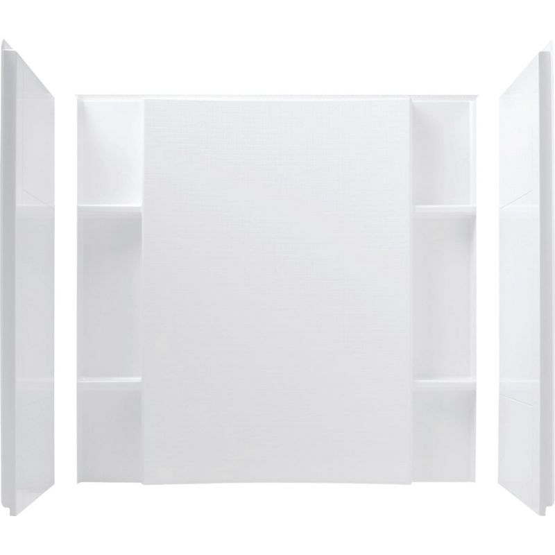 Sterling Accord 48 In. Seated Shower Wall Set 48 In. W. X 55-1/8 In. H. X 36 In. D., White