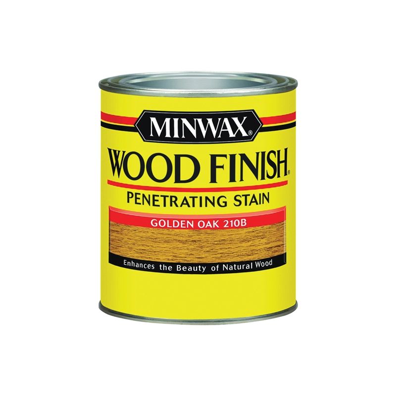 Minwax 70001444 Wood Stain, Golden Oak, Liquid, 1 qt, Can Golden Oak