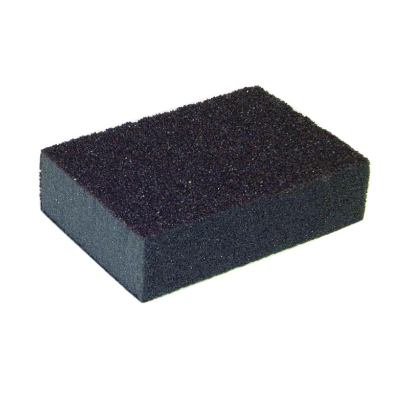 Norton MultiSand 49505 Sanding Sponge, 4 in L, 2-3/4 in W, Coarse, Medium S, Black