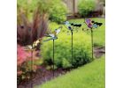 Alpine Assorted Insect Garden Stake Lawn Ornament Pink, Blue, Gold (Pack of 12)