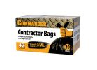 Commander 3MCON20 Heavy-Duty Contractor Clean-Up Bag, 42 gal, Polyethylene, Black 42 Gal, Black