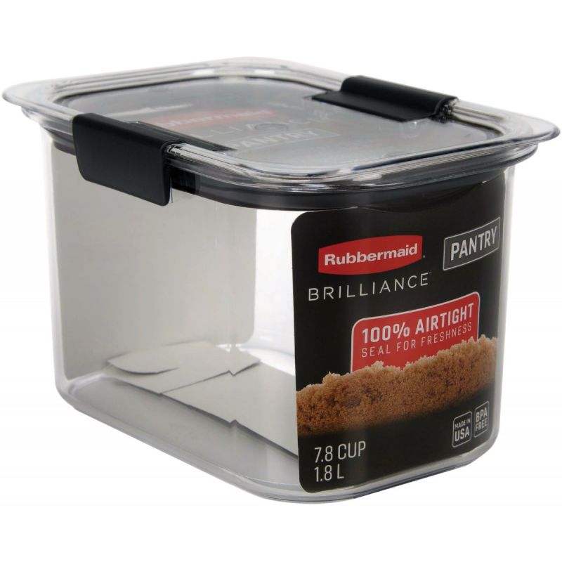 Rubbermaid Brilliance Pantry Food Storage Container 7.8 Cup