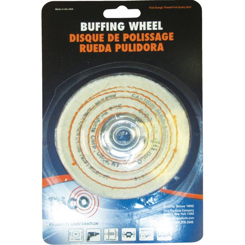 Spiral Sewed Buffing Wheel 1/4&quot;