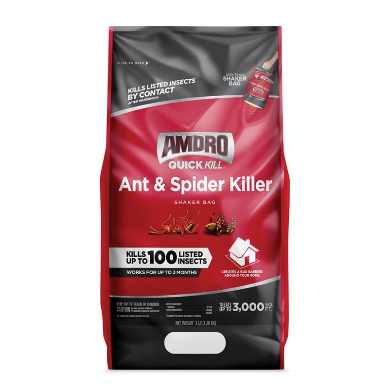 Amdro 100545849 Ant and Spider Killer Solid, Solid, 3 lb Bag Brown/Gray/Tan