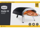 Ooni Koda 12 Gas-Powered Pizza Oven Black &amp; Silver
