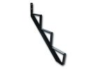 Pylex 14053 Stair Riser, 30 in L, 27-1/4 in W, Aluminum, Black, Baked Powder-Coated Black