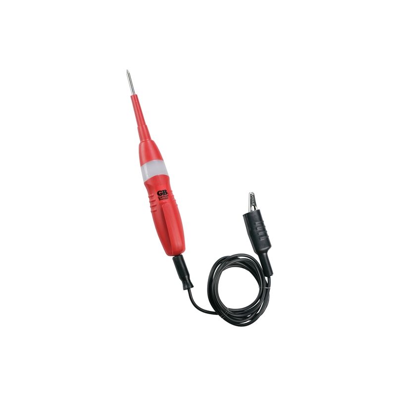 GB GAT-3400 Voltage Tester, 6 to 12 VDC, LED Display, Red Red