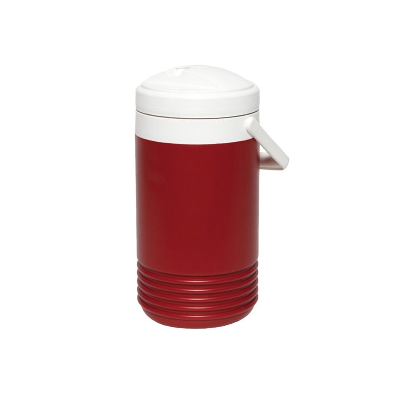 VIntage Thermos Red White 1 Gal Cooler Water Jug Beverage Dispenser Made In  USA