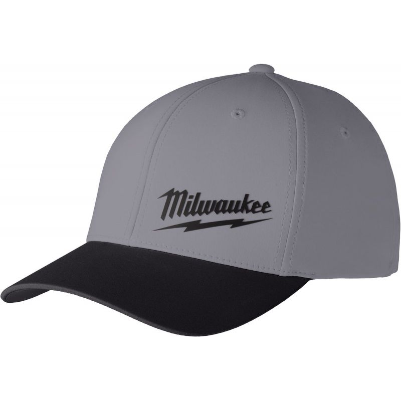 Milwaukee Workskin Performance Fitted Baseball Cap Gray, Fitted