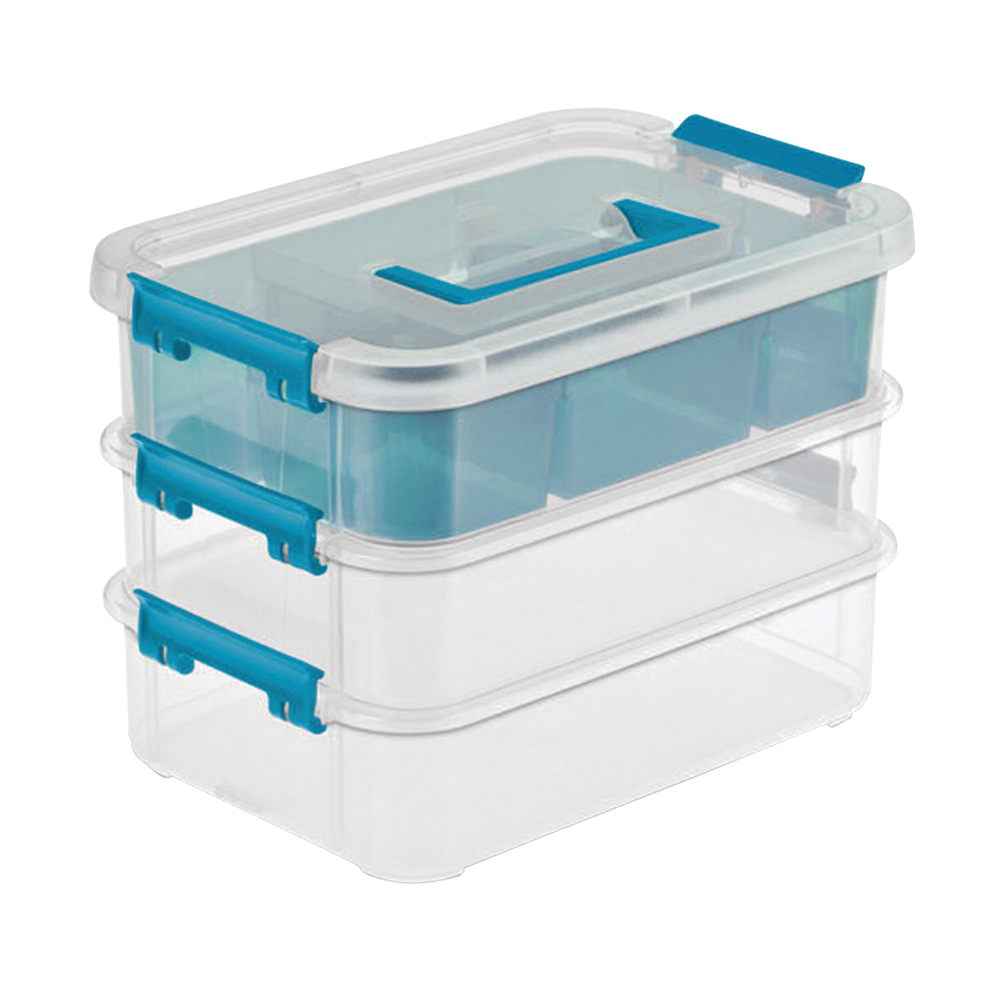 Sterilite 18768606 Box Showoffs Large Nesting Clear: Storage Totes