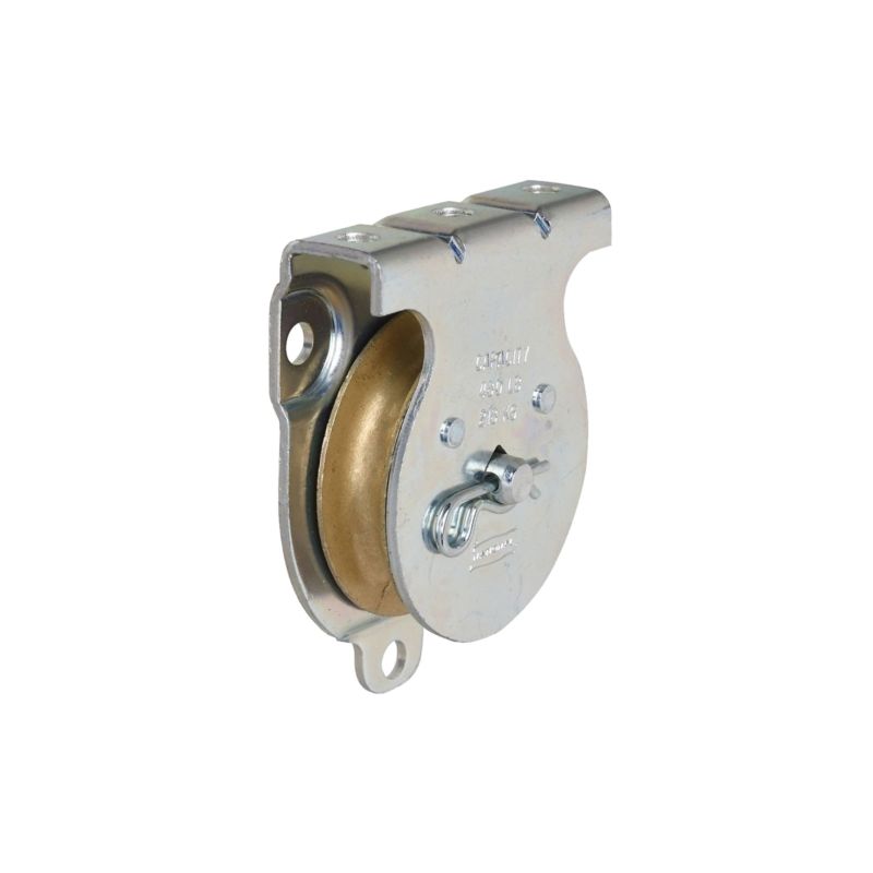 National Hardware N233-254 Pulley, 3/8 in Rope, 480 lb Working Load, 2 in Sheave, Zinc