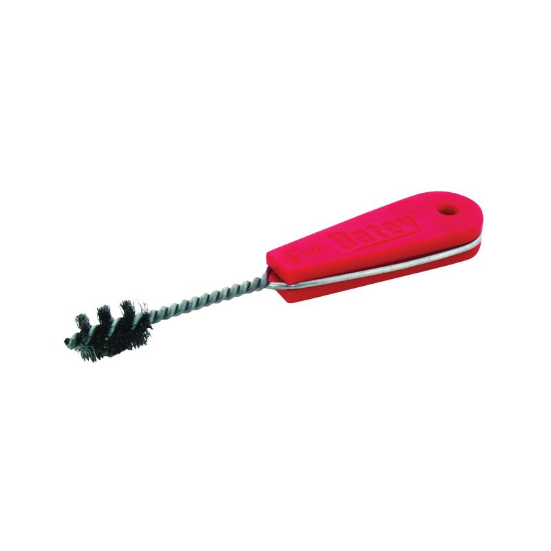 Oatey 31327 Fitting Brush, 5 in OAL, Steel Bristle, 1-1/2 in L Brush, Plastic Handle