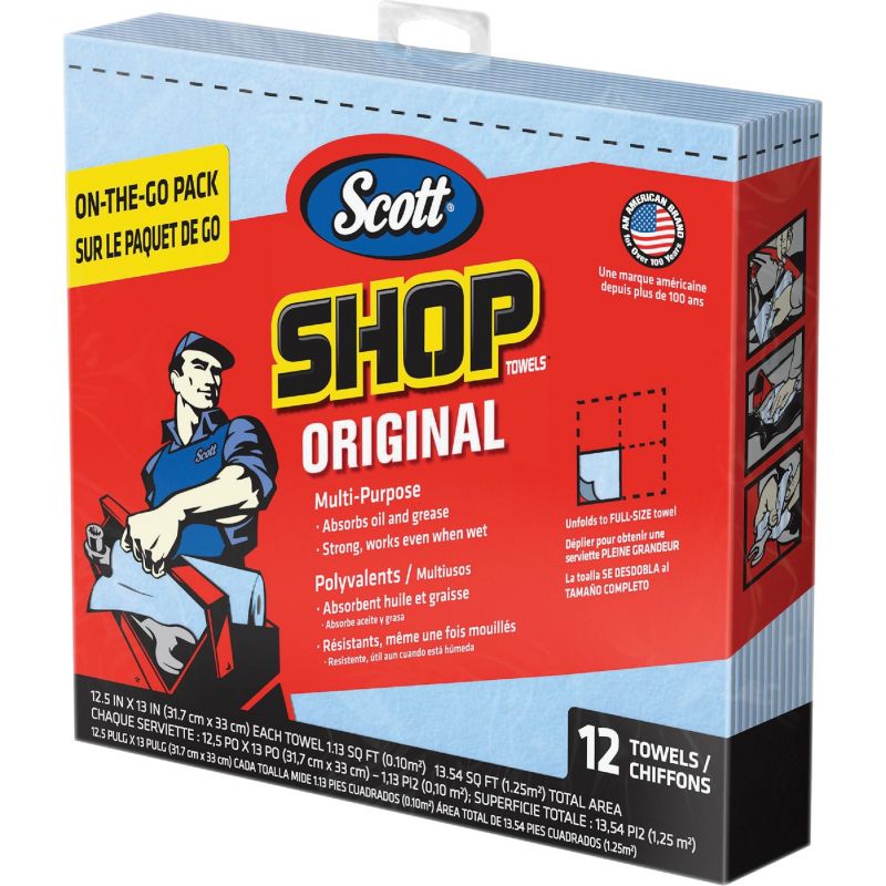 Scott Original Shop Towel Blue (Pack of 12)