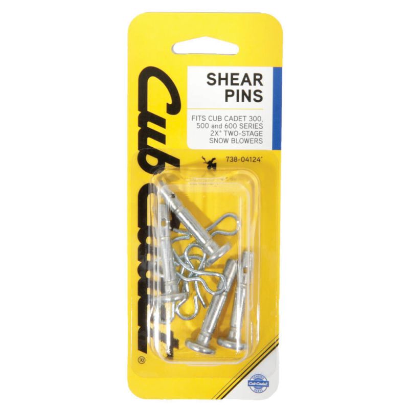 Cub Cadet Hardware 490-241-C063 Shear Pin Kit, For: 2X Snow Blowers