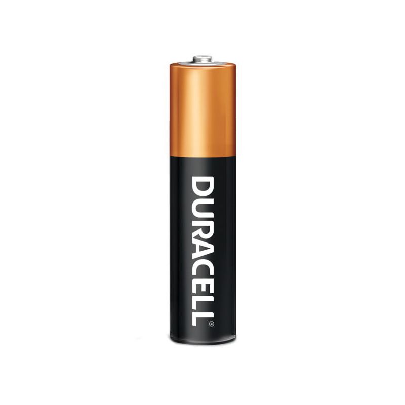 Duracell MN2400B20 Battery, 1.5 V Battery, 1175 mAh, AAA Battery, Alkaline, Rechargeable: No, Black/Copper Black/Copper