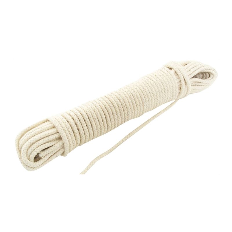BARON 13681 Rope, 7/32 in Dia, 100 ft L, 11 lb Working Load, Cotton/Poly, Cream Cream