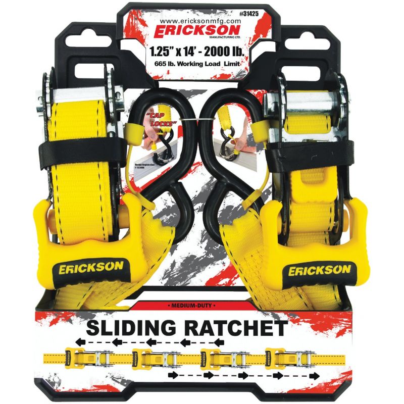 Erickson Sliding Ratchet Strap Yellow