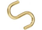 National Solid Brass Open S Hook