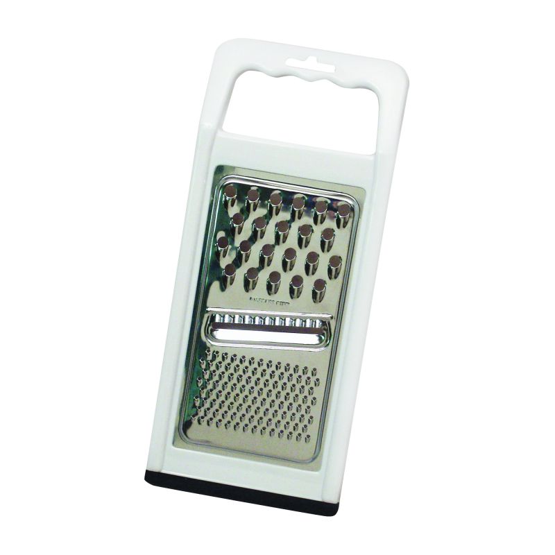 Chef Craft 21005 Grater, Plastic/Stainless Steel, White White