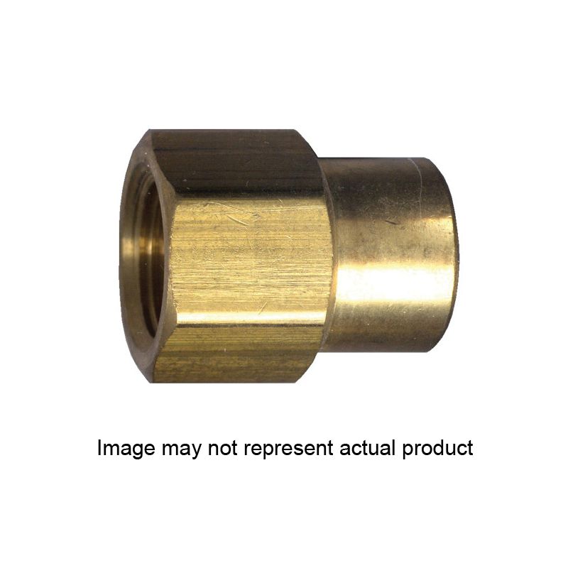 Fairview 119-CAP Reducing Pipe Coupling, 3/8 x 1/8 in, FPT, Brass, 1200 psi Pressure