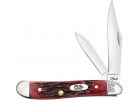 My First Case Peanut Folding Knife Red, 2.1 In., 1.53 In.