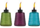 Tiki Carnival Glass Table Torch Assorted (Pack of 6)