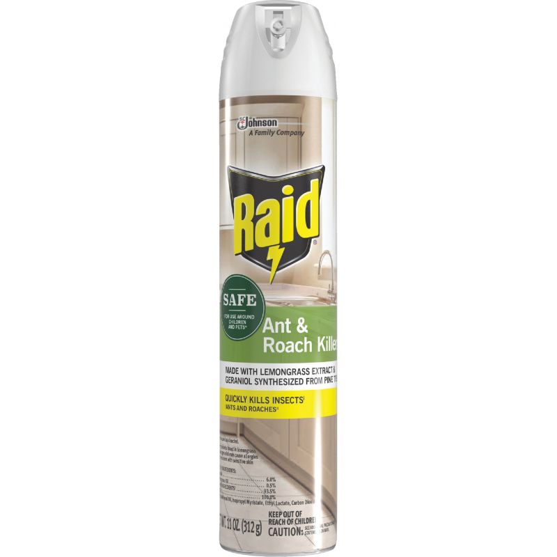 Raid Ant &amp; Roach Killer With Essential Oils 11 Oz., Aerosol Spray