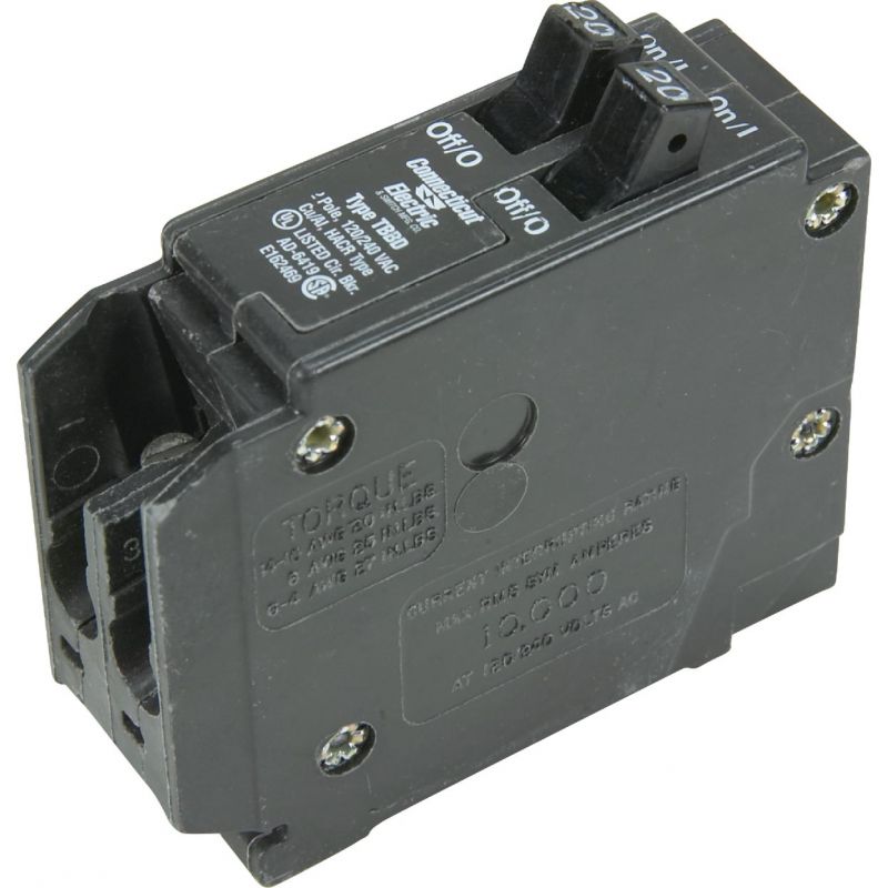 Connecticut Electric Interchangeable Packaged Circuit Breaker 20A/20A