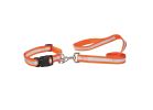 Guardian Gear ZA985 44 69 Reflective Dog Lead, 4 ft L, 5/8 in W, Nylon Line, Orange, Fastening Method: Swivel Clip Orange