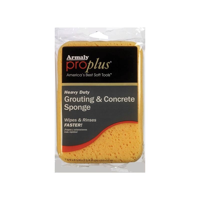 Armaly ProPlus 603 Grouting and Concrete Sponge, 7-1/2 in L, 5-1/4 in W, 2-1/4 in Thick, Polyester