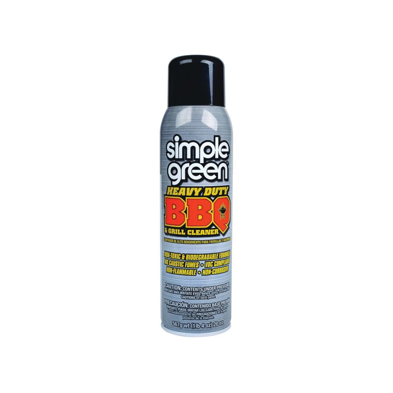 Simple Green 0310001260014 BBQ and Grill Cleaner, Foam, White, 20 oz Aerosol Can White (Pack of 12)