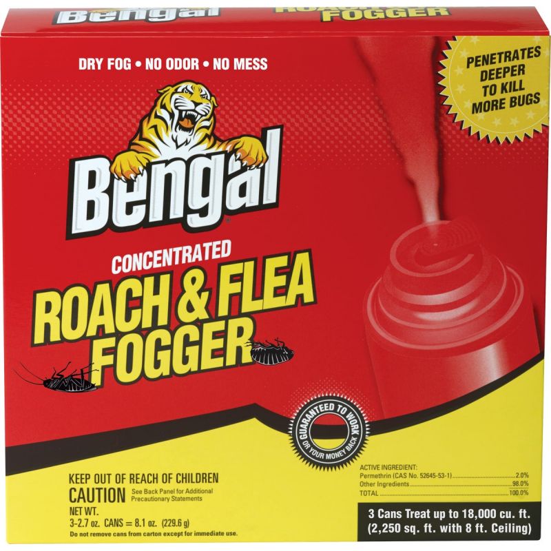 Bengal Roach &amp; Flea Indoor Insect Fogger 2.7 Oz.