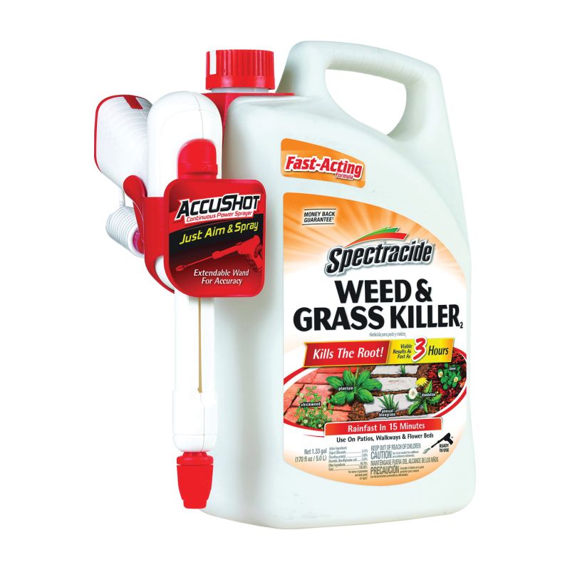 Spectracide HG-96370 Weed and Grass Killer, Liquid, Amber, 1.33 gal Can Amber