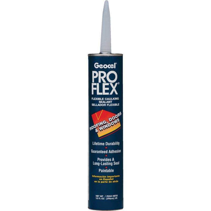 Geocel Pro Flex Caulking Polymer Sealant Gray, 10 Oz.